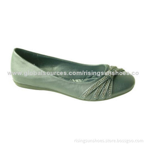Women's Flat Casual Shoes, Flat Ballerinas, Ornaments on Upper, Comes in Various Colors/Designs/Size